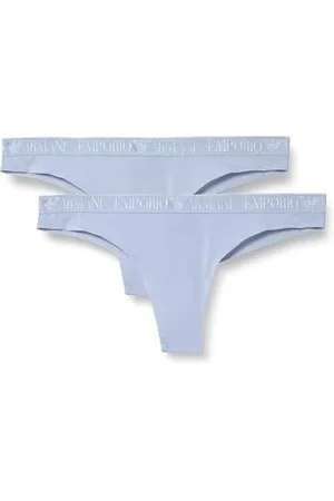 Emporio Armani Damskie majtki brazylijskie, jasnoniebieskie/jasnoniebieskie, S, , S
