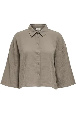JDY THEIS 3/4 Crop Shirt WVN Dia NOOS, , S
