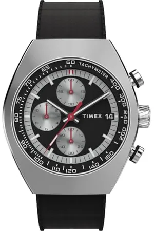 Timex Męski zegarek kwarcowy z chronografem z gumowym paskiem TW2W64500, , pasek
