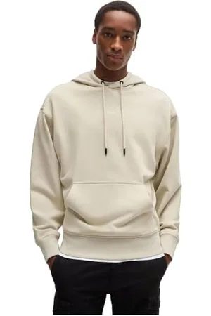 HUGO BOSS Męska bluza z kapturem WeSmallhood z bawełny Terry z kontrastowym logo, , S