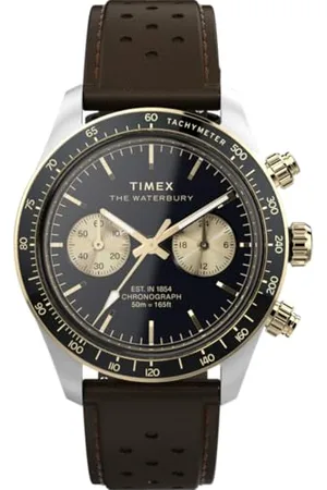 Timex Męski zegarek kwarcowy z chronografem Waterbury Heritage, , bransoletka