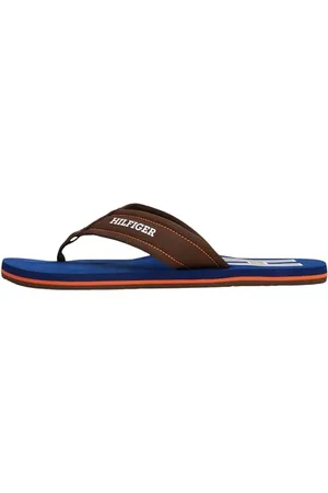 Tommy Hilfiger Męskie klapki HILFIGER H PADDED BEACH SANDAL FM0FM05536, brązowe (Legacy Brown), 12, , 47 EU