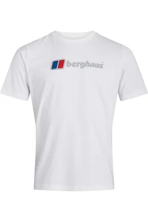 Berghaus Męski Organic Big Clslgo T-shirt, Pure White, XS