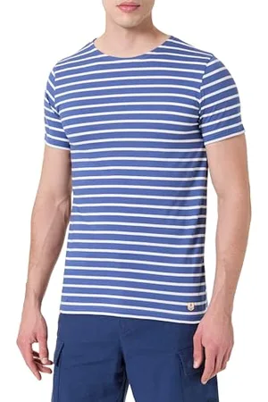 Armor.lux Męski marynarz z krótkim rękawem z lekkiej bawełny Heritage Round Neck, , L