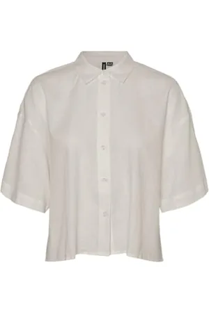 VERO MODA VMLINN 2/4 Short Shirt WVN NOOS, , L