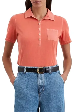 Marc O’ Polo Marc OPolo damska koszulka polo z krótkim rękawem z bawełny organicznej Slim Fit, , XL