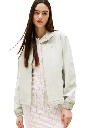 Tommy Hilfiger Damska kurtka TJW REG ZIP COTTON EXT DW0DW20526 Inne kurtki, zielona (Misty Sage), M, , M