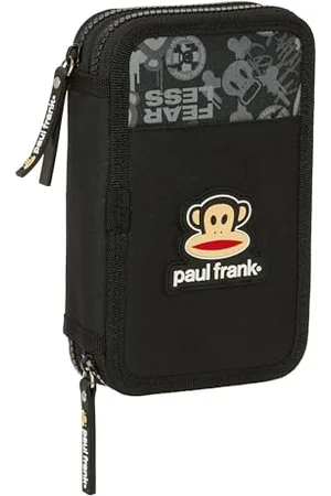 Safta PAUL FRANK JOIN THE FUN etui szkolne dla dzieci, kolorowe etui z 28 przyborami w zestawie, idealne dla dzieci w wieku od 5 do 14 lat, wygodne i wszechstronne, jakość i wytrzymałość, 12.5x4x19.5 cm