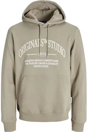 JACK & JONES Męska bluza z kapturem z nadrukiem, , XL