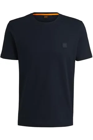 HUGO BOSS Męski t-shirt Tales z bawełnianego dżerseju z naszywką z logo, , L