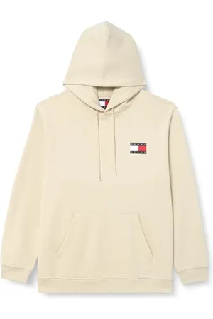 Tommy Hilfiger Męska bluza z kapturem TJM REG ESSENTIAL FLAG HOOD EXT DM0DM20738, beżowa, XXL, , XXL