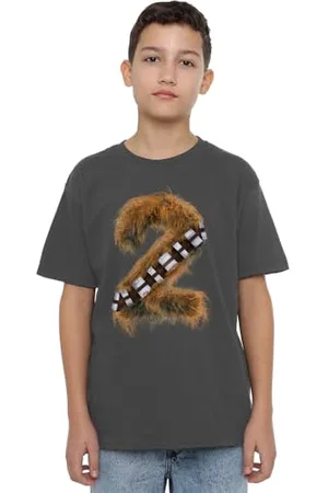 STAR WARS Chewbacca 2 dziecięca koszulka unisex, grafitowa, 3-4 lata, , 3-4 lat