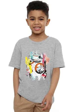 STAR WARS Mandarin creative ltd Bb8 Abstract Unisex Dziecięca Koszulka, Athletic Hedgee, 7-8 lat Chłopiec, , 7-8 lat