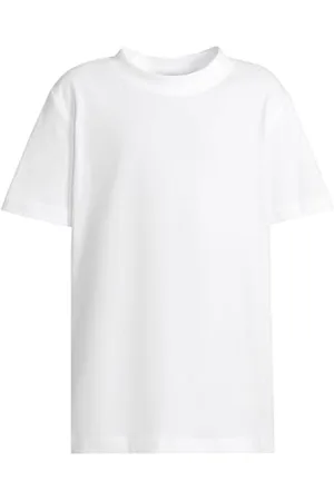 Build Your Brand Urban Classics T-shirty dla chłopców, 100% bawełna, biały+biały 158 164, , 158-164