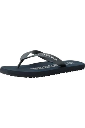 Tommy Hilfiger Męskie gumowe sandały plażowe hilfiger klapki japonki, Desert Sky, 39 EU, , 40 EU