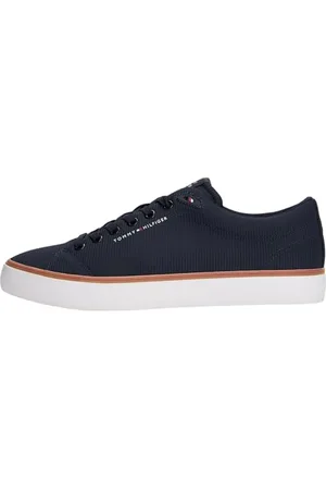 Tommy Hilfiger Męski TH HI Vulc CORE Low II MESH FM0FM05513 Low Top, niebieski (Desert Sky), 13, , 48 EU