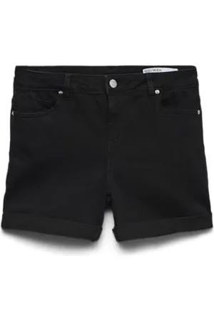 VERO MODA Damskie szorty VMLUNA MR FOLD Mix GA NOOS, czarne, M, , M