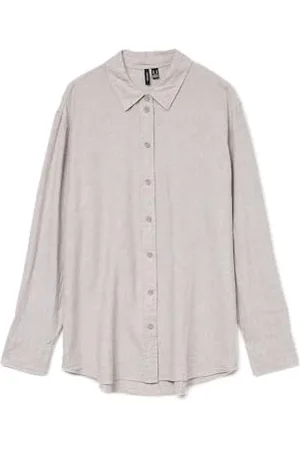 VERO MODA Vmlinn Ls Shirt WVN Noos, , XL