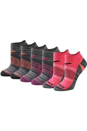 Saucony Damskie skarpetki RunDry Performance Selective Cushion, dostępne w rozmiarach S-L (6, 12 par), Small