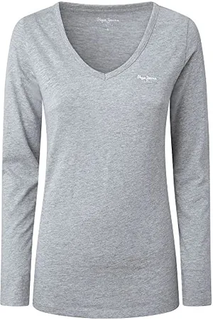 Pepe Jeans Damska koszulka Corine L/S, 933grey Marl, S