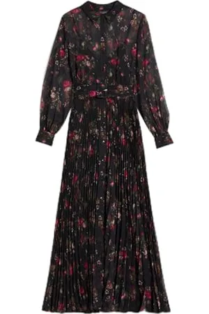 Ted Baker WMD-CEIBA sukienka maxi z nadrukiem czarna, , 40