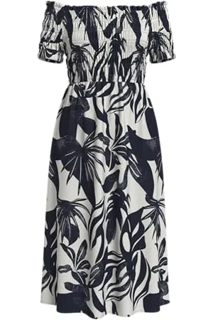 VILA Vilisa Off Shoulder Midi Smock Dress/DFS, , 40