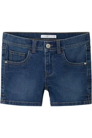 NAME IT Dziewczęce szorty Nkfsalli Slim DNM 3398-Ic Tb, , 116