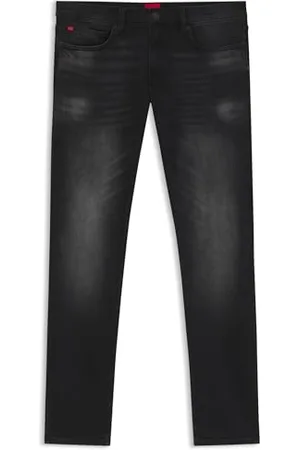 HUGO BOSS Męskie dżinsy 734 Extra Slim Denim Stretch Black, , 34W / 30L