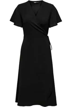 ONLY Onlcali Life S/S Midi Wrap Dress WVN, , L