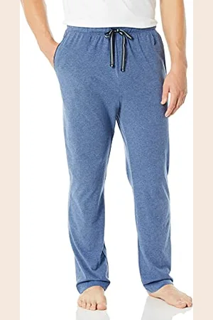 Nautica Męskie miękkie spodnie do spania z dzianiny, Niebieski, indygo wrzosowy, M