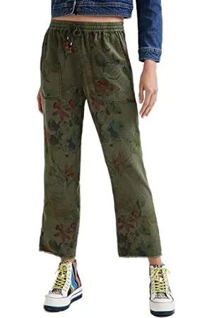 Desigual Damskie spodnie Mickey Cam Casual, , XS
