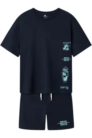NAME IT Chłopięcy Nkmhirlan/Henlo Ss Nreg Top Set Pb, , 158