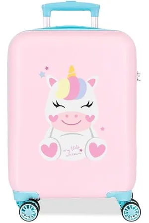 Roll Road Happy Pets Różowa walizka kabinowa 33 x 50 x 20 cm Twardy 2 kg Zamek szyfrowy z boku ABS 2 kg 33L Bagaż podręczny, , Talla única, walizka kabinowa