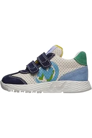 Naturino Jesko 2VL. Calf Perf./zamsz Navy-Milk-Celeste, buty dla dzieci i młodzieży, , 22 EU