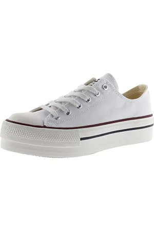 victoria Damskie buty sportowe Basket Lona Plataforma Autoclave, czarne, biały - Weiß 20-39 EU