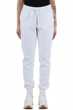 Armani Exchange Projekt ikony kobiet, kontrastowe kolorowe logo, spodnie dresowe, białe, L, , L