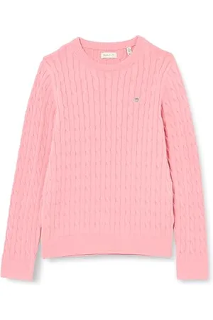 GANT Dziewczęca Shield Cotton Cable C-Neck sweter, , 158-164