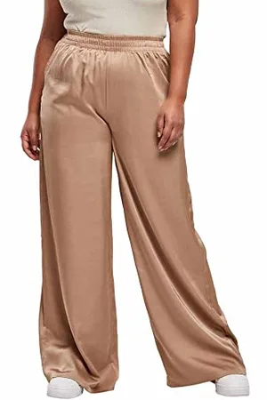 Urban classics Damskie satynowe spodnie, , XL