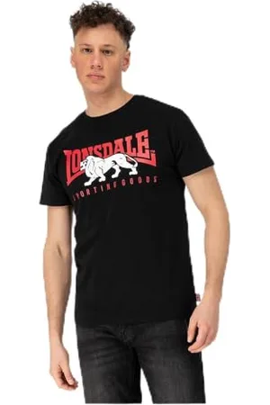 Lonsdale London Ervan T-shirt z krótkim rękawem L, czarny/czerwony/biały, l