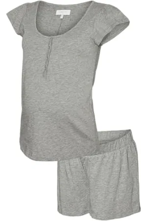 Mama;licious MLMIRA LGM LIA Cap JRS piżama 2F NOOS, , L
