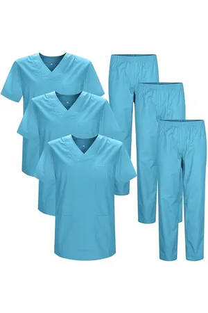 MISEMIYA Pakiet * 3 szt. - Uniform sanitarny Unisex Medyczne mundury sanitarne zestawy sanitarne 3-817-8312, , 3XL