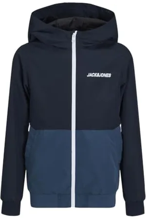 JACK & JONES Jjerush Blocking Hood Bomber Noos Mni Kurtka dziecięca, , Tamaño de la cintura:90 cm