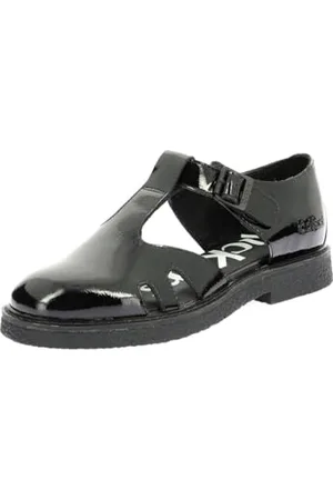 Kickers Damskie sandały LERYNE, czarne lakierowane, 40 EU, , 40 EU