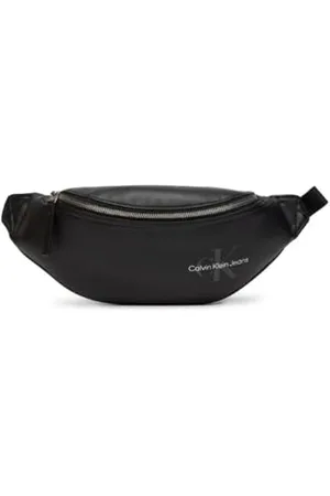 Calvin Klein Jeans Męska talia z monogramem Soft WAISTBAG38, czarna, OS, , OS, Torba na talię