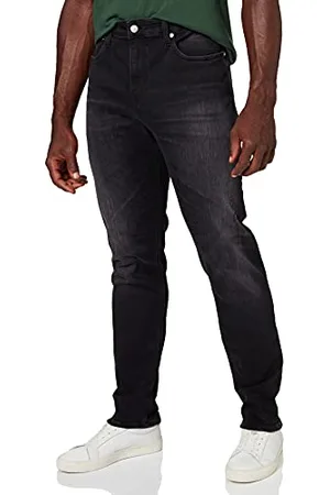 Calvin Klein Mężczyźni Skinny Dżins, Czarny jeans31W / 34L