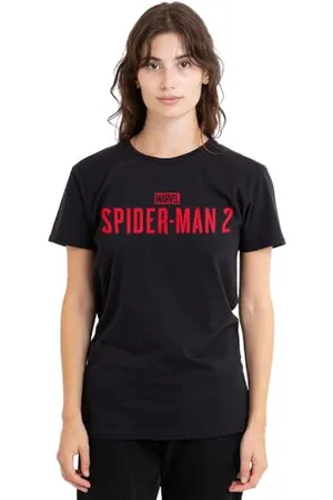 Marvel Spiderman Classic Gamerverse Red Logo damska koszulka, czarna, S, , S