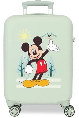 Disney Joumma Mickey i Minnie walizka kabinowa zielona 33 x 50 x 20 cm sztywna 2 kg zamek szyfrowy z boku ABS 2 kg 33 l bagaż podręczny, , Talla única, walizka kabinowa