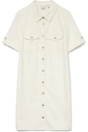 VERO MODA VMJENNIE damska sukienka dżinsowa, krótka sukienka, , XS