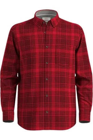 QS by s.Oliver Męska koszula w kratkę, Regular Fit Red, XL, , XL
