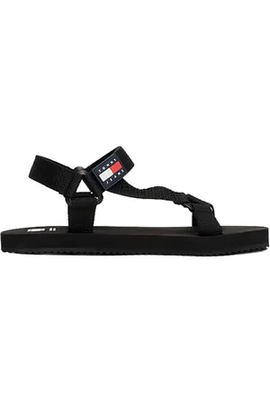 Tommy Hilfiger Męskie sandały TJM na co dzień, czarne, 10 UK, , 44 EU